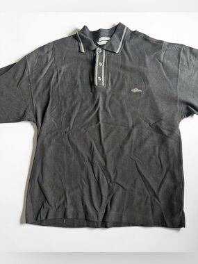 Quiksilver Cotton Polo Shirt Mens XXL Black Short Sleeve Casual